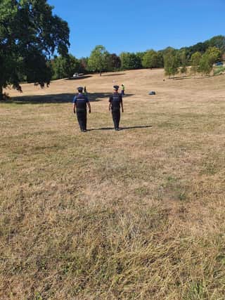 Sussex Police have reported that they have used powers to remove an unauthorised encampment from a green space by Norwich Road in East Broyle.