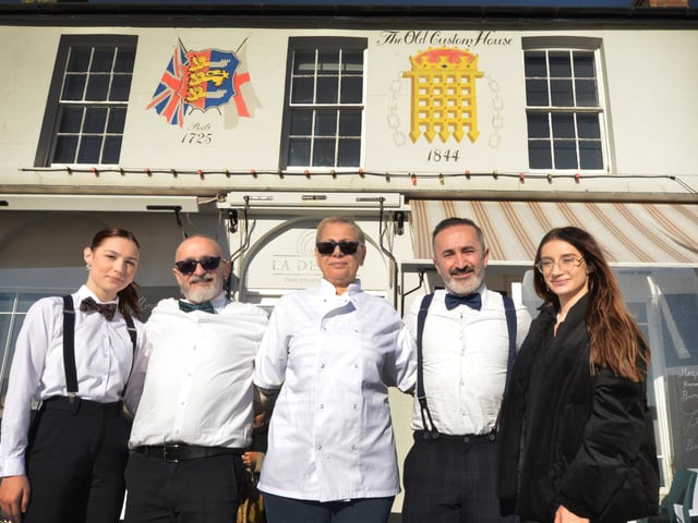 The La Delizia team in Hastings Old Town