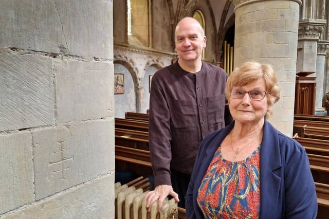 Dennis Nothdruft and Jayne Crompton are urging more people to join the Friends of St Mary de Haura in Shoreham
