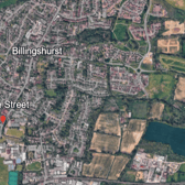 A roadworks listing for Stane Street remains marked as in progress, on Wednesday (October 21). Photo: Google Earth