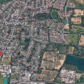 A roadworks listing for Stane Street remains marked as in progress, on Wednesday (October 21). Photo: Google Earth