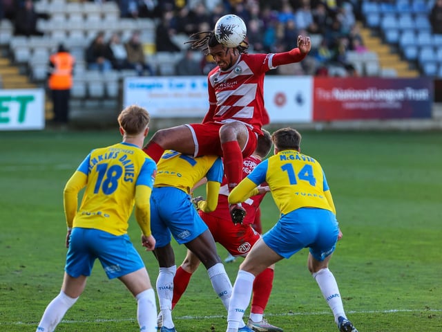 Action from Eastbourne Borough's 2-2 draw at Torquay United in National League South