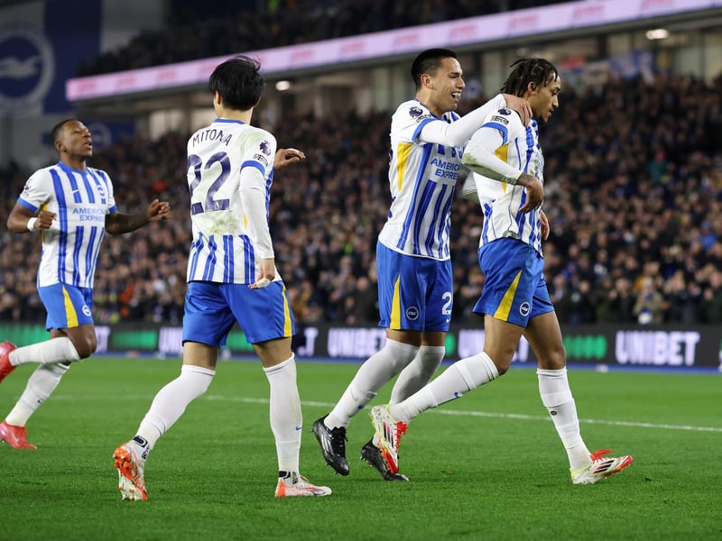 Joao Pedro opened the scoring from the penalty spot after he was fouled by Kepa