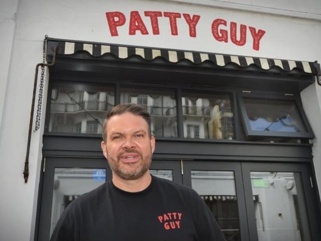 Kenny Tutt has Patty Guy restaurants in Hastings, Brighton and Worthing