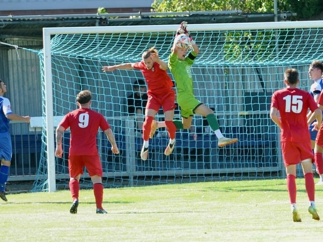 Action from Shoreham v Pagham in the SCFL premier division