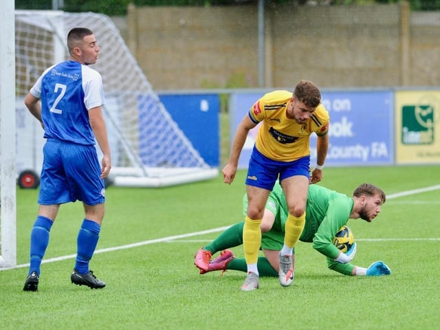 Lancing FC take on Shoreham FC in a pre-season friendly at Culver Road