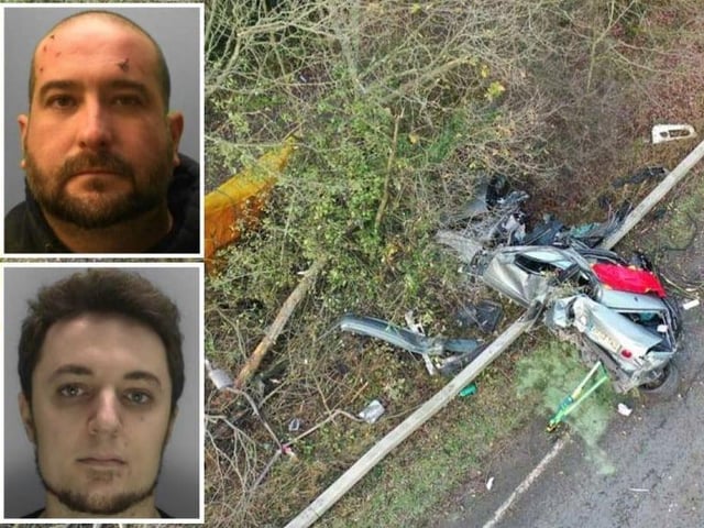 Curtis Gaare Michael, 37 and of Westfield Rise, Saltdean (top left), and Michael Yazgic (bottom left), 29 and of Packham Way, Burgess Hill, both pleaded guilty and appeared before Lewes Crown Court on February 3 for sentencing after 24-year-old Callum Chapman, a car enthusiast from Southwater, was tragically killed in a high-speed crash on the A24 near Southwater. Police were called to the incident around 1.25pm on December 6, 2020 after a grey Lexus GS300 lost control and collided with trees. Yazgic was arrested and charged with dangerous driving. Gaare Michael was taken to hospital having suffered serious injuries, and later arrested and charged with causing death by dangerous driving. Gaare Michael was sentenced to three years’ imprisonment, and disqualified from driving for four years and six months. Yazgic was sentenced to six months’ imprisonment and disqualified from driving for 21 months. Both will be subject to an extended re-test should they reapply for their licence.
