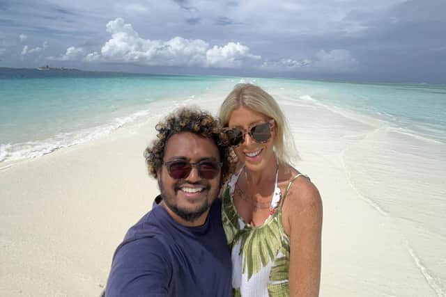 Chloe Esme with partner Ali Haneef who have launched an independent Maldives luxury travel business - Amazing Escapes