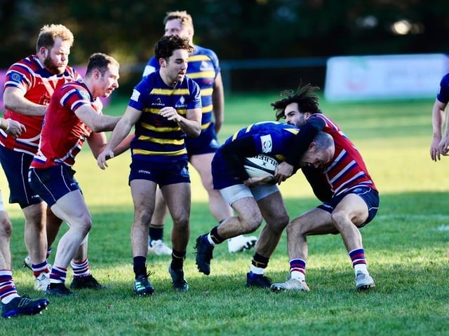 Action from Worthing Raiders v Tonbridge Juddians in National two east