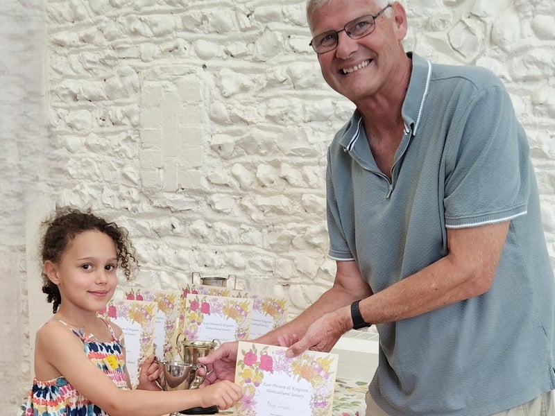 Paige Joseph won the Medhurst Trophy for the child with most points in show