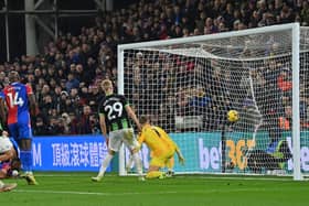 Brighton conceded a goal against Crystal Palace after trying to play out from the back