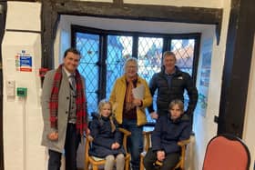 Two students from Midhurst Primary School were invited to spend an afternoon with Tim Peake, choosing their favourite Christmas window in Midhurst.