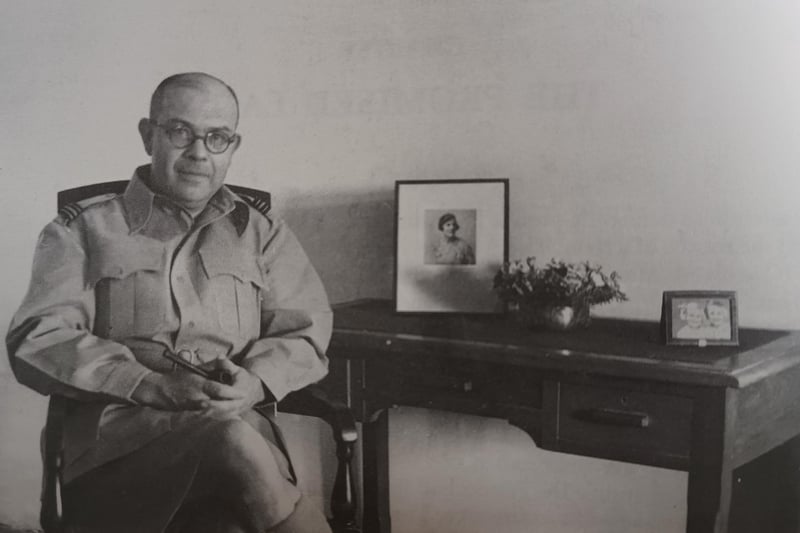 Dr Francis Gusterson serving as an RAF Squadron Leader in India