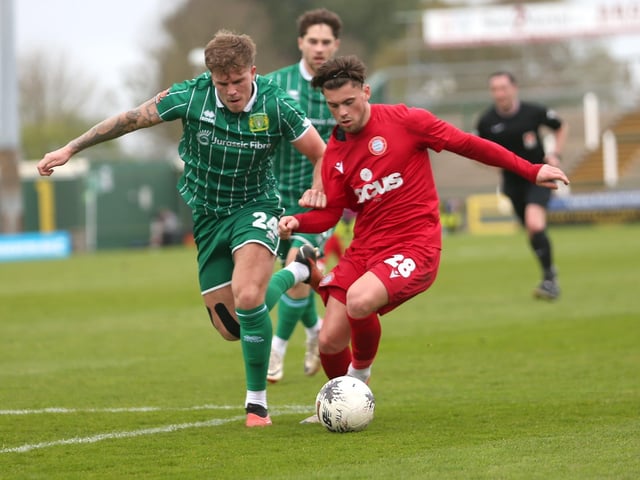 Action from Worthing's National South win at Yeovil