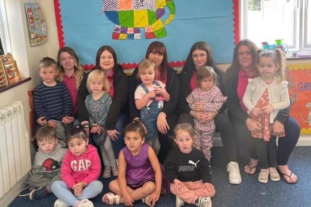 Children and staff at ABC Hook Lane Nursery in Bognor Regis