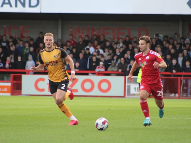 Action from Crawley Town's 2-1 win over Newport County. Picture by Cory Pickford