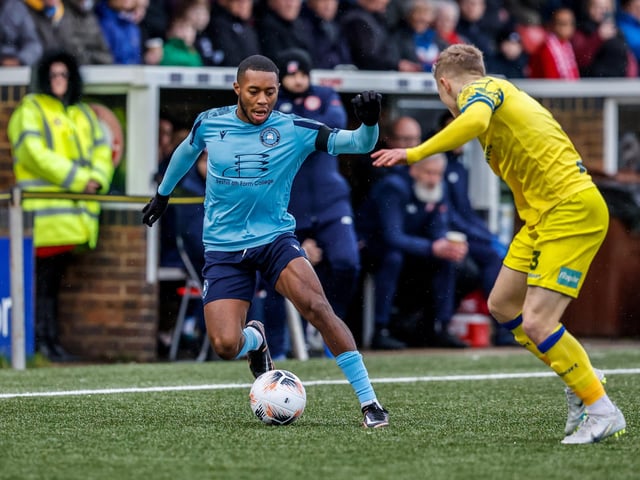 Action from Eastbourne Borough's 3-1 defeat at home to Havant and Waterlooville in National League South