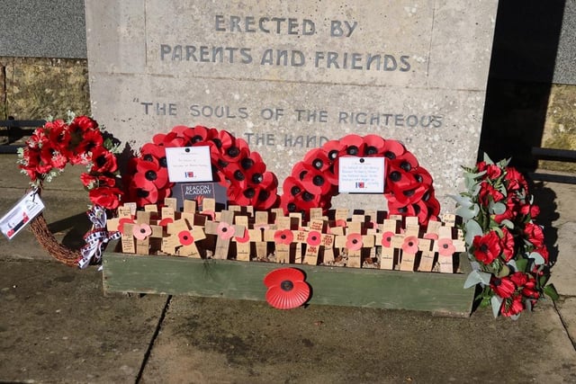 Students represent Beacon Academy in Crowborough Remembrance commemorations