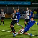 Roffey in action in the FA Vase last Friday - when they drew with Kings Langley but lost on penalties | Ray Turner