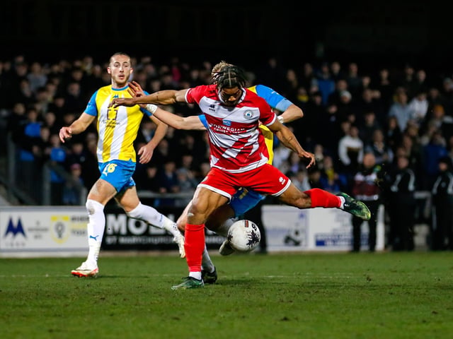 Action from Eastbourne Borough's 2-2 draw at Torquay United in National League South