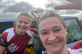 Fortitude -was enjoyed by Harriers duo Michelle and Julie