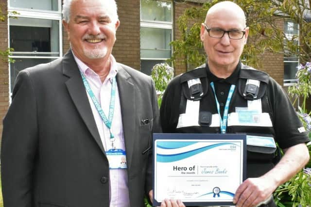 James Banks, Emergency Department Security at Eastbourne District General Hospital, was recently announced the winner of the Hero of the Month award. Picture: East Sussex Healthcare NHS