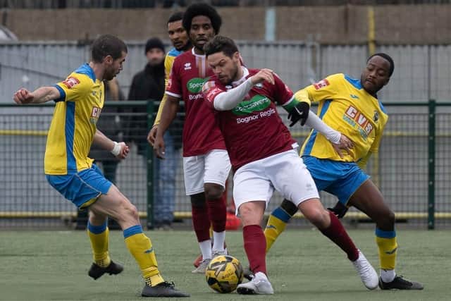 Harvey Whyte in his 399th Rocks game at Haringey last weekend - and he has since made it 400 | Picture: Trevor Staff