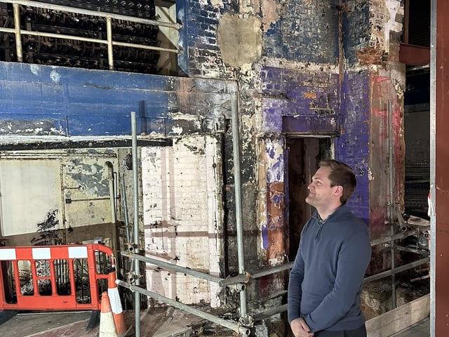 Simon Lambor Looks Towards The Elephant Yard | Picture: Sarah Booker-Lewis