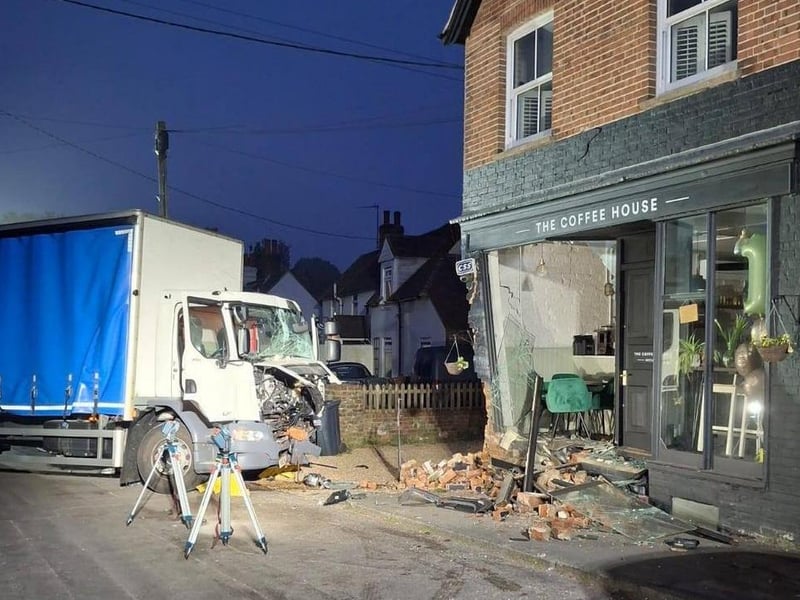 The scene of the collision. Picture: ESFRS