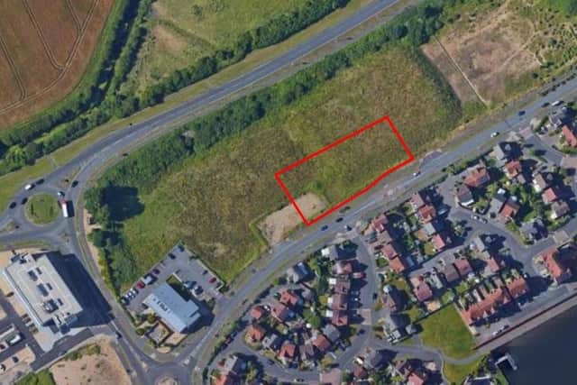 The potential site of the proposed care home in Pacific Drive, Eastbourne