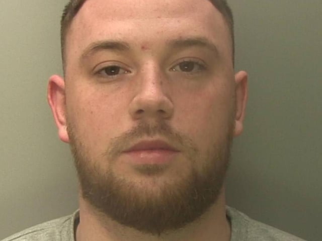 Four men involved in a reported shooting in St Leonards have been sentenced over their roles, Sussex Police have said. Police said Jackson-Lee Scriven, 23 (pictured), Cornel Florea, 21, Hayden Inglis, 29, and Robert Murphy, 34, approached a vehicle outside a gym in Theaklen Drive, St Leonards. Police added that they surrounded the vehicle, which drove away from the scene. During the incident, witnesses saw and heard shots being fired at the vehicle, and saw a knife in the hand of one of the men surrounding the vehicle which belonged a victim who is not known to the men. The shots had been fired from an imitation firearm. Police responded rapidly to the incident at 7.10pm on January 24, with armed response officers attending the area. Four suspects were traced to a location at Churchill Court in Stonehouse Drive nearby. Footage showed the group had returned to the address after the incident. Officers searched the address and located the imitation firearm and a knife inside. They made four arrests, and those men were charged. Scriven, a sales director of Windmill Road, Gillingham, was charged with affray and possession of an imitation firearm with intent to cause fear of violence. At Lewes Crown Court on Wednesday, May 24, the four men admitted the charges. Scriven was sentenced to five years and two months in custody.