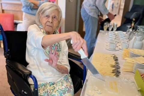 Betty Becker, a former dancer living at The Goldbridge Bupa Care Home, celebrated her 100th birthday on Saturday, July 22