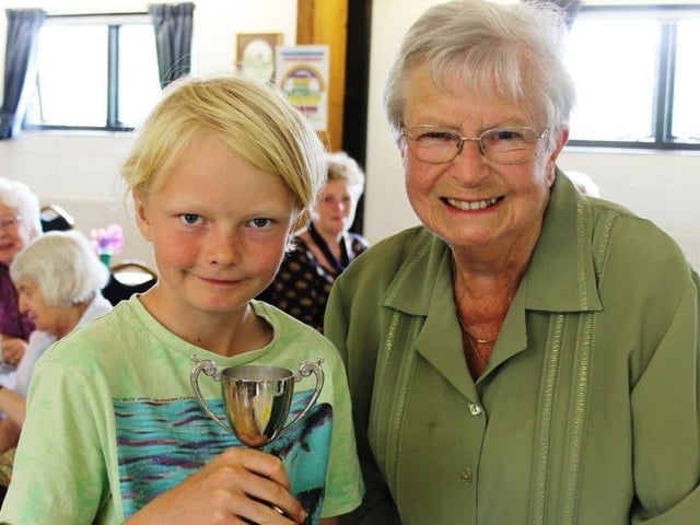 Ted Coomber was a three-way joint winner of the Junior Flower Cup