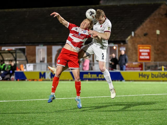 Action from Eastbourne Borough's 0-0 draw at Truro City