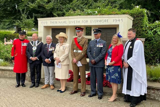 Mims Davies MP in East Grinstead honouring our Armed Forces