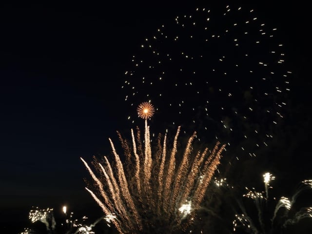 Fireworks at Goodwood Racecourse, August 2025