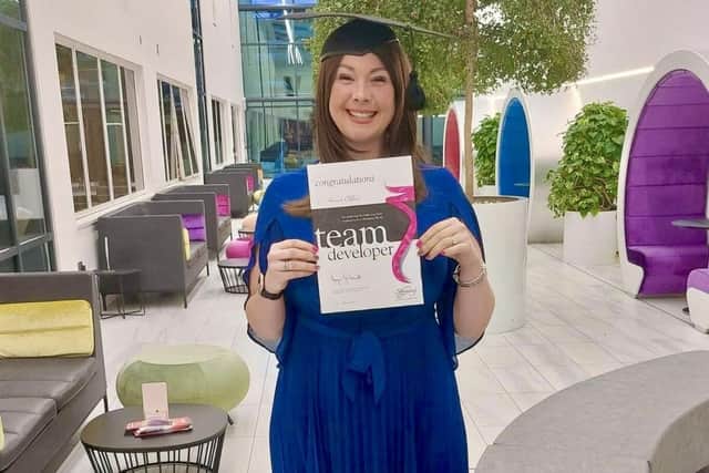 Hannah achieved her Team Developer diploma in February at Slimming Worlds Head Office in Alfreton.
