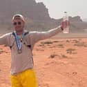 Matt Shepherd completes a double marathon in Jordan, part of his fundraising challenge for charity