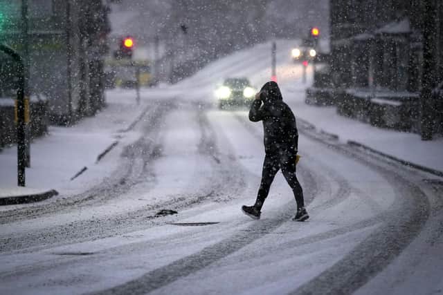 The regions covered by the snow warning are; London & South East England; Brighton and Hove; East Sussex; Kent; Medway; Surrey and West Sussex. (Photo by Christopher Furlong/Getty Images)