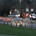 Daniel Burton took this photo of the three-way traffic lights that have been installed at the Battle Road/Old-Church-Road junction in St Leonards