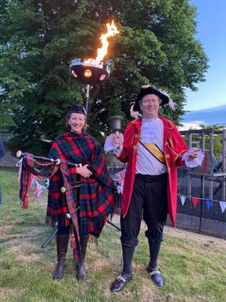 Celebrations at the Beacon Lighting in Rosemary Gardens