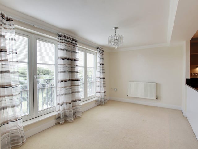 This two-bedroom flat at Warnes, Steyne Gardens, Worthing, has two bathrooms and two reception rooms. It has just come on to the market with Michael Jones Estate Agents at £525,000.