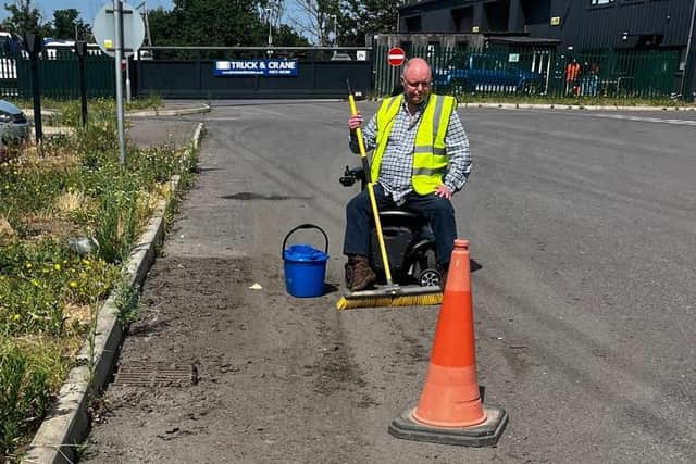 Sean Preston, managing director of Southdown Engineers, said a tanker, identified as operating as West Sussex Highways, had entered his premises. It then discharged foul-smelling muddy liquid, onto a private roadway and into a privately-owned surface water drainage system. (Photo contributed)