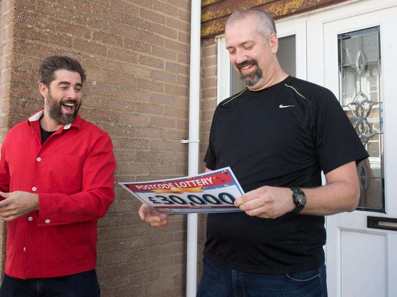 Steven was a wreck with nerves when the lottery turned up, the People's Postcode Lottery said