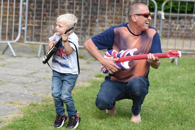 Party in the Park returned to St John's Park, Burgess Hill, on Saturday, June 4. Ashley Ryan (3) with Grandad, Phil Reich.