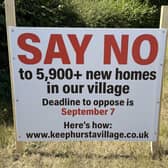 Signs have been put up across Hurstpierpoint. Photo: Laura Galloway
