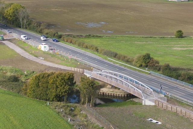 Construction began in March 2020 on a 13km long path for pedestrians, cyclists, and horse riders between Firle and Polegate to improve key junctions along the A27.