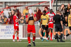 It was an afternoon when little went right for Eastbourne Borough | Picture: Lydia Redman