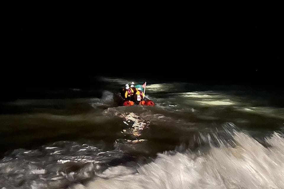 Rnli Night Eastbourne RNLI aid coastguard and police in late night tasking