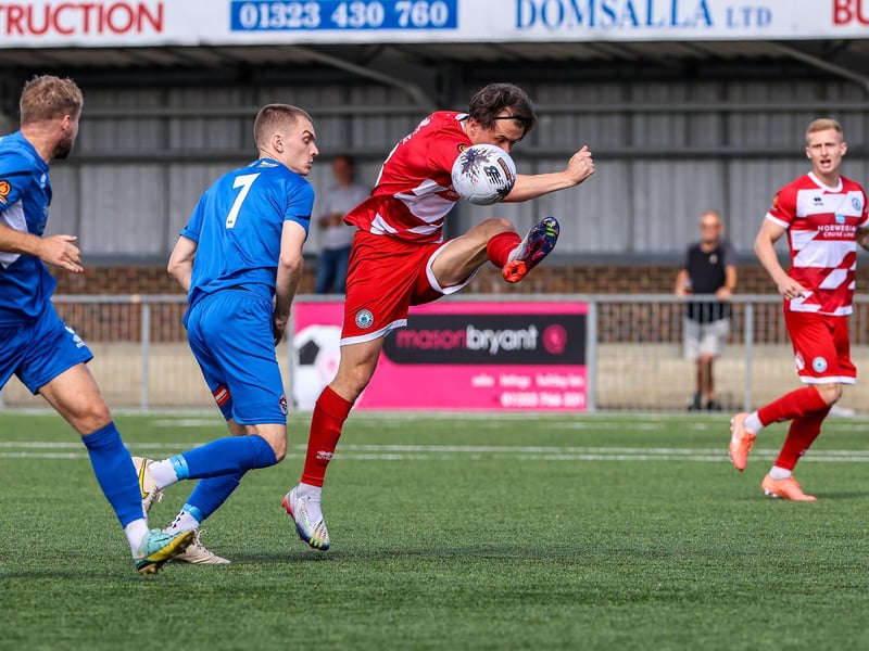 Action from Eastbourne Borough v Truro City in the National League South